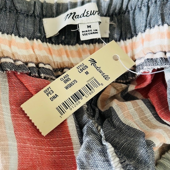 Madewell Cover-Up Crop Pants in Towel Stripe - Picture 7 of 13